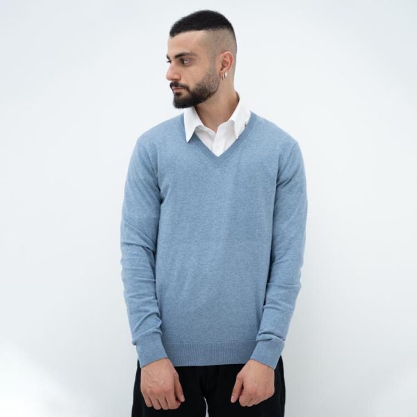پلیور یقه هفت مردانه