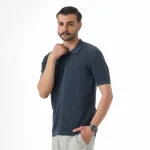 تیشرت بافت دکمه ای