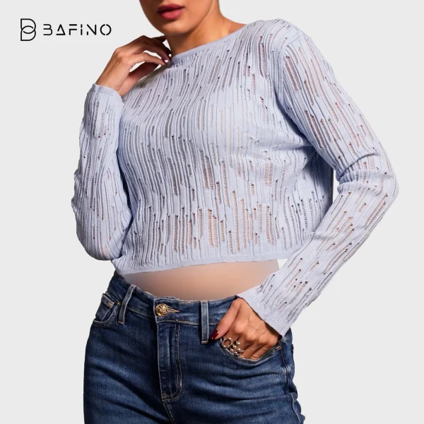 بلوز کراپ بافت سلین