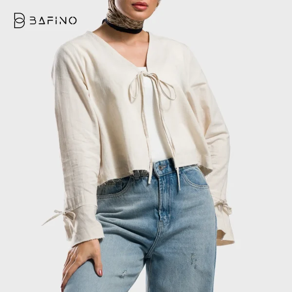 کت کوتاه جلو گره‌ای tersa