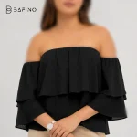 بلوز زنانه یقه بنددار - Image 2